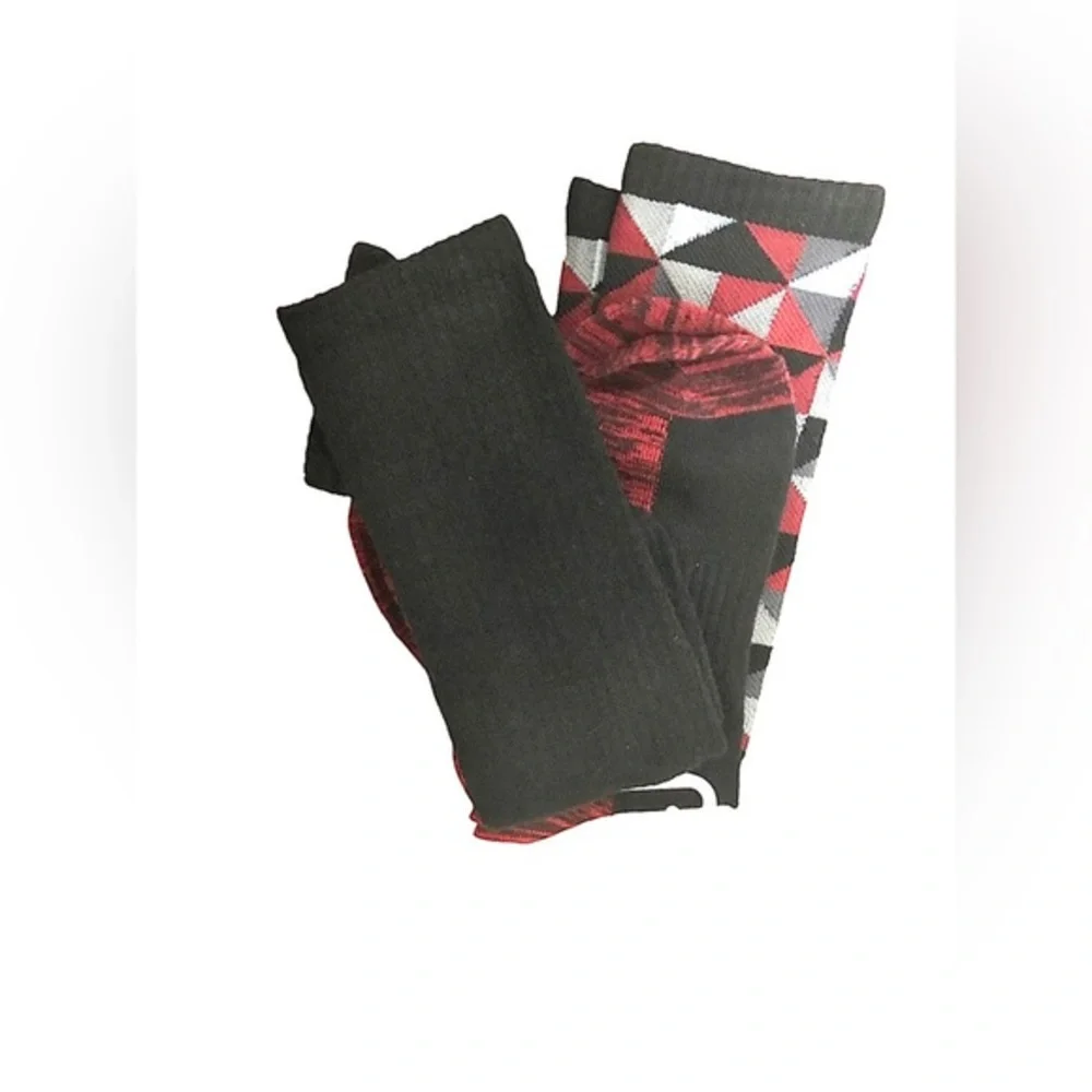 6pc Men’s socks-2sets red black Gildan smart basics, 1set tan Dexter dress socks